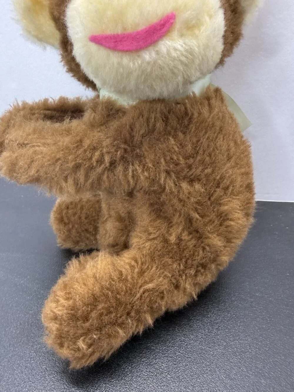 Vintage Artisan Brown Monkey Plush 10” Sitting Handmade Hugger Stuffed Animal
